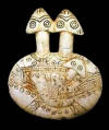 Early Bronze Age Stone Double-Headed Disc-Shaped Figurine and Child-Kultepe-Kayseri